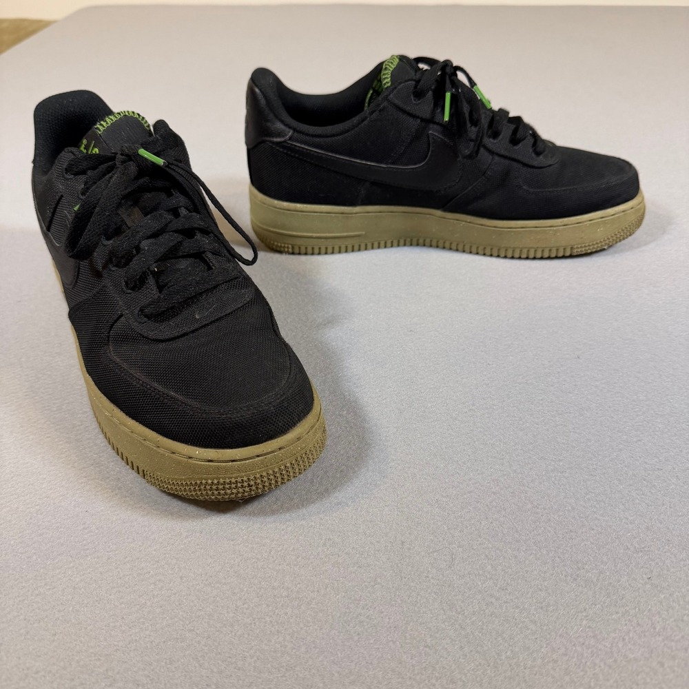 Nike Air Force 1 '07 LV8 Sustainable Black Neutral Olive FJ4160-001 Size 10
